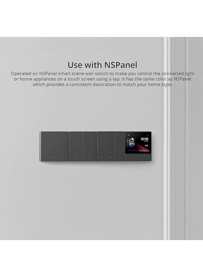 MOES لوحة MOES LN Zigbee – لوحة تحكم ذكية 4" (أسود) | بوابة Zigbee مدمجة، تحكم مركزي متعدد الأجهزة، تكامل تطبيق الحياة الذكية، شاشة لمس مثبتة على الحائط - Image 3