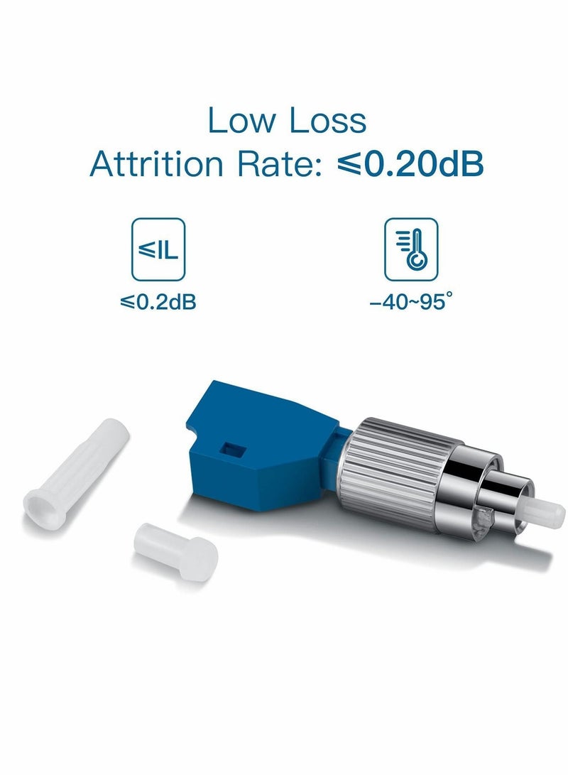 Visual Fault Locator Adapter, 2 Pcs Fiber Optic Connector, Single Mode 9/125um FC Male to LC Female Adapter for VFL - Image 3