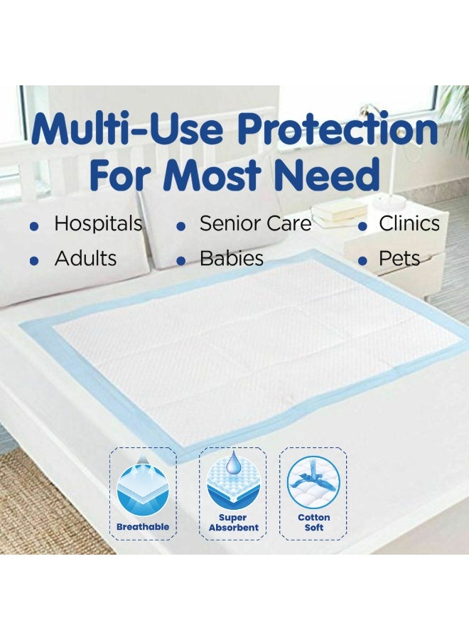 AID PLUS Disposable Underpads – (Pack Of 30) Soft, Ultra Absorbent, Antibacterial & Leak-Proof Protection 90 cm X 60 cm for Elderly, Hospital, Baby, and Pet Use - Image 5