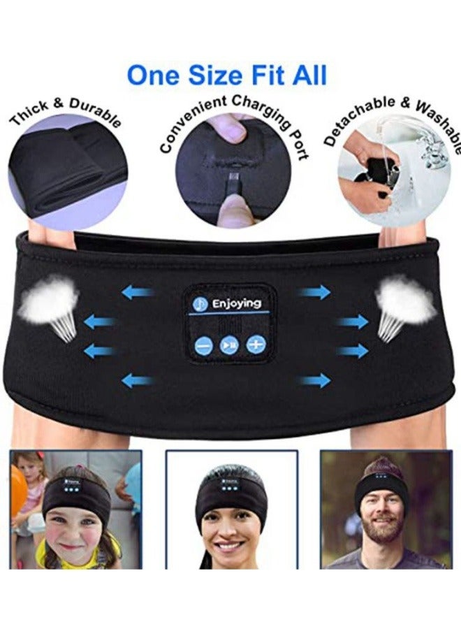 Generic Sports headband with Bluetooth earphones, wireless music earphones, sleep mask earplugs, suitable for side lying exercise, running, insomnia, travel, yoga, IPX6 waterproof  - Image 5