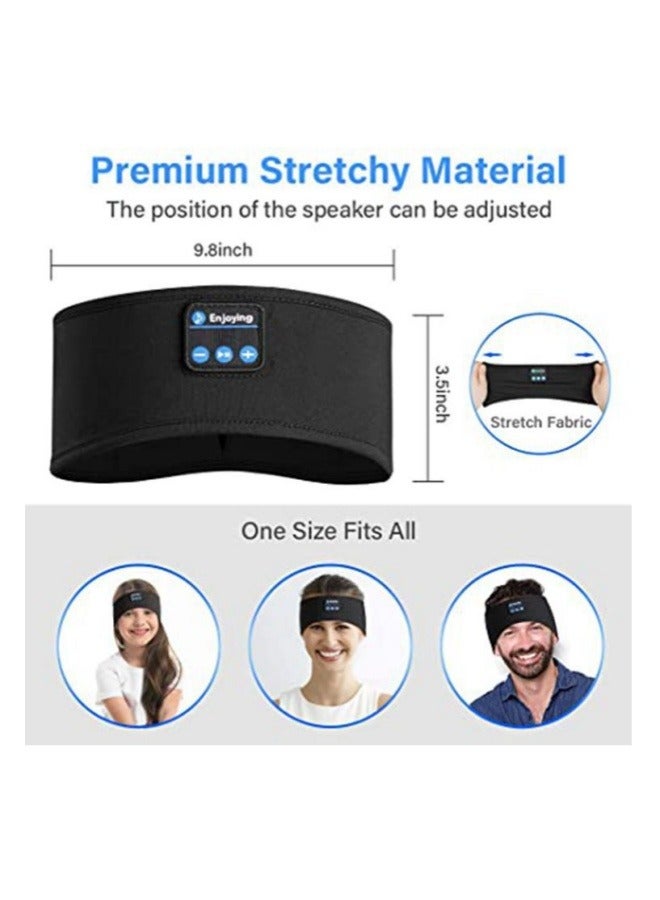 Generic Sports headband with Bluetooth earphones, wireless music earphones, sleep mask earplugs, suitable for side lying exercise, running, insomnia, travel, yoga, IPX6 waterproof  - Image 4
