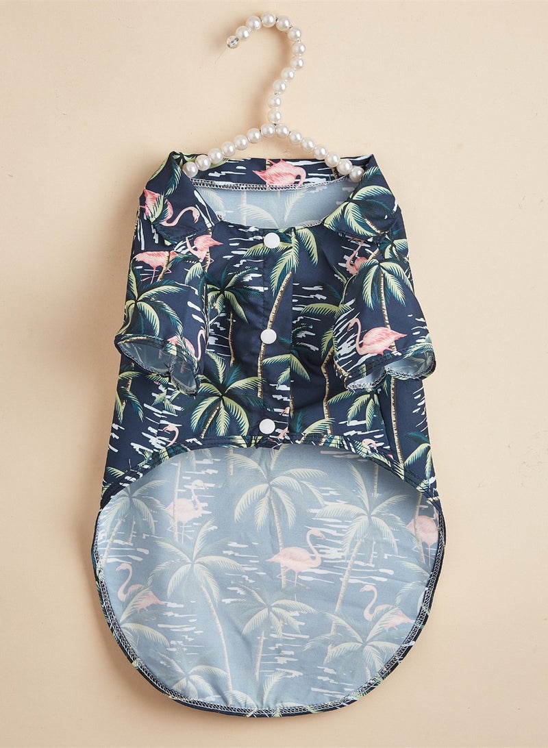 Loquat Squality Pet Dog Clothes Beach Shirts Casual Spring And Summer Clothes - Image 1