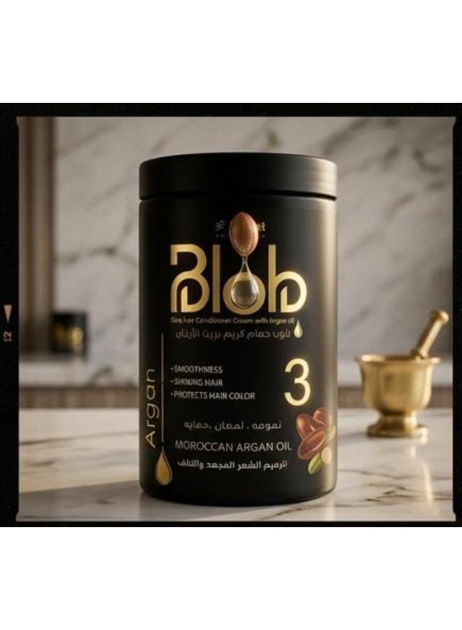 Blob Hair Conditioner Cream With Argan Oil 1000 Ml (Packaging may vary) - Image 5