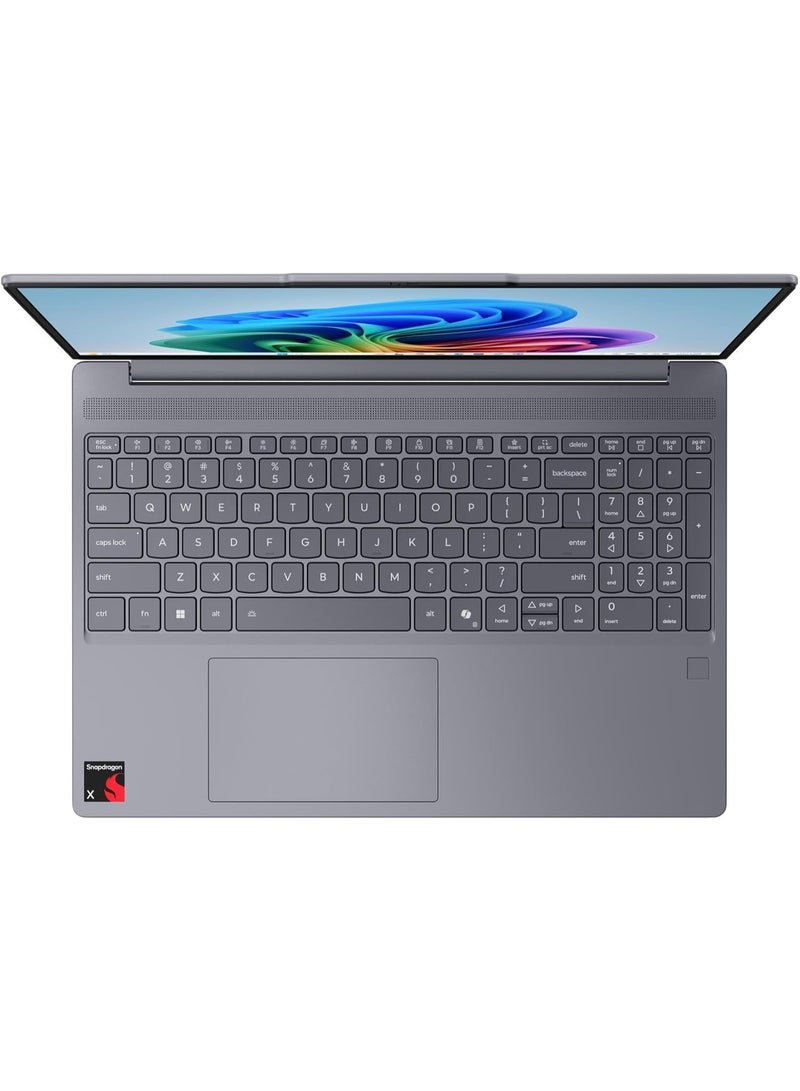 Lenovo IdeaPad Slim 3 2025 Laptop 15.3" WUXGA IPS Touchscreen 8-Core Qualcomm Snapdragon X1-26-100 16GB LPDDR5 256GB SSD, Qualcomm Adreno Wi-Fi 7 Backlit Keyboard Fingerprin English Luna grey - Image 3