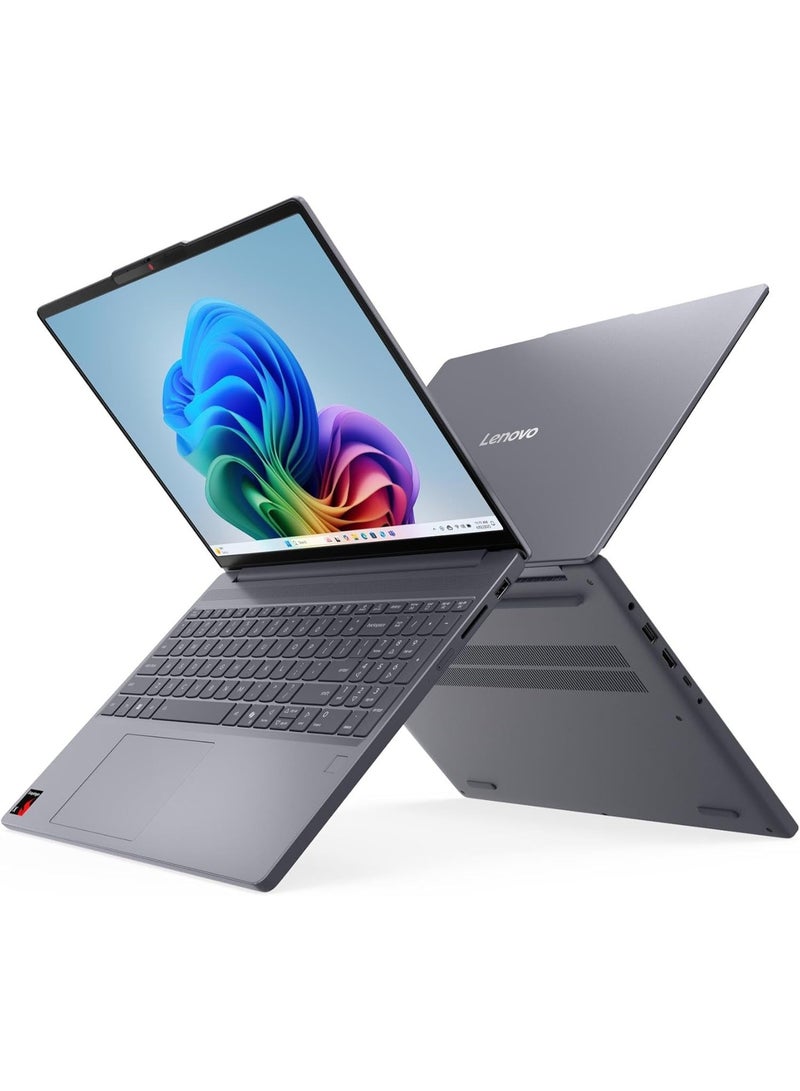 Lenovo IdeaPad Slim 3 2025 Laptop 15.3" WUXGA IPS Touchscreen 8-Core Qualcomm Snapdragon X1-26-100 16GB LPDDR5 256GB SSD, Qualcomm Adreno Wi-Fi 7 Backlit Keyboard Fingerprin English Luna grey - Image 1