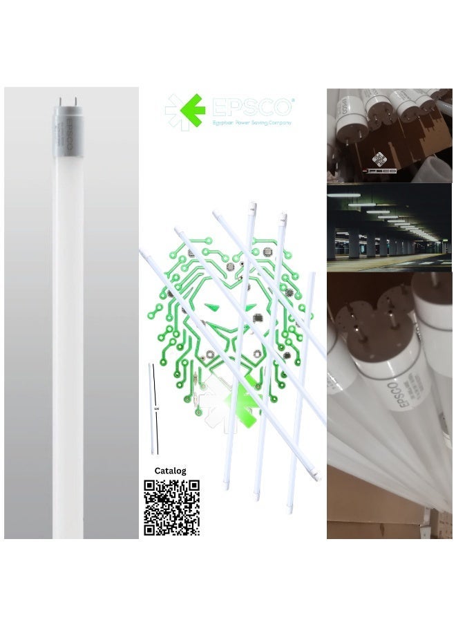 EPSCO LED Tube Plastic Bulb - 120cm - White - G13 - T8 - pf 0.9 - Image 4