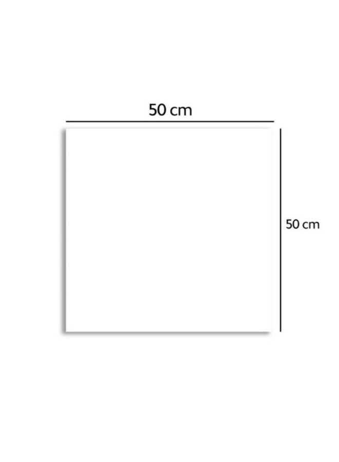 ماركتنا لوحة قماشية مربعة بتصميم تجريدي مع برواز مجوف بمقاس 50×50 سم - Image 4