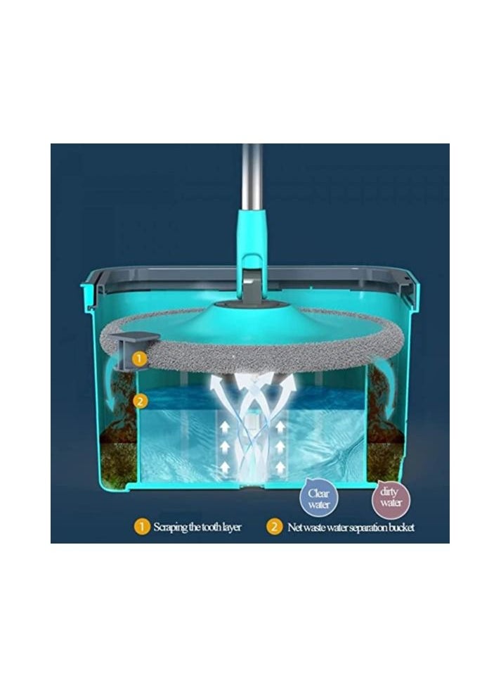 C M E - 360 Degree Rotating Cleaning Mop with Bucket - Image 1