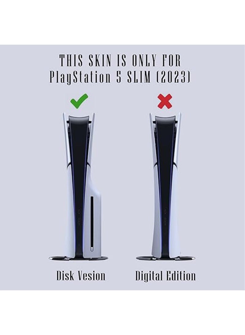 Sony PS5 Slim Console Controller Skins Set, Skin Wrap Decal Sticker PS5 Slim Disk Edition Console, Protective Film Sticker for PS5 Slim (The Last Of Us), PS5 Slim Disk Edition Console Sticker - Image 2