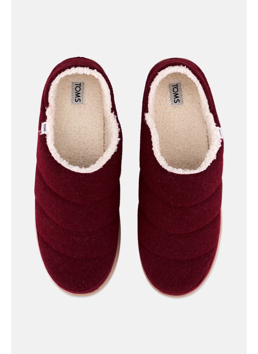TOMS Women Ezra Quilted Slip On Shoes, Rhubard Red  - Image 3