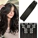 WindTouch Clip in Hair Extensions Real Human Hair 12 Inch 100g 7pcs Human Hair Clip In Extensions 2 Dark Brown Hair Extensions Human Hair Extensions Clip Ins - Image 2