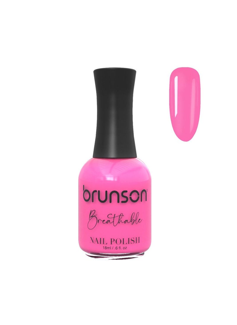 brunson Brunson Breathable Nail Polish Halal Nail Lacquer Wudu friendly Quick-Dry long lasting but easy peel off Glossy Shine Water Based Nail paint 18ml 