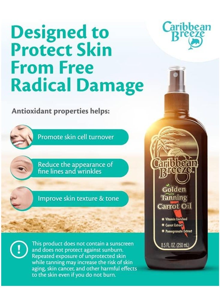 كاريبيان بريز زيت تسمير البشرة بالجزر 250 مل - Image 2