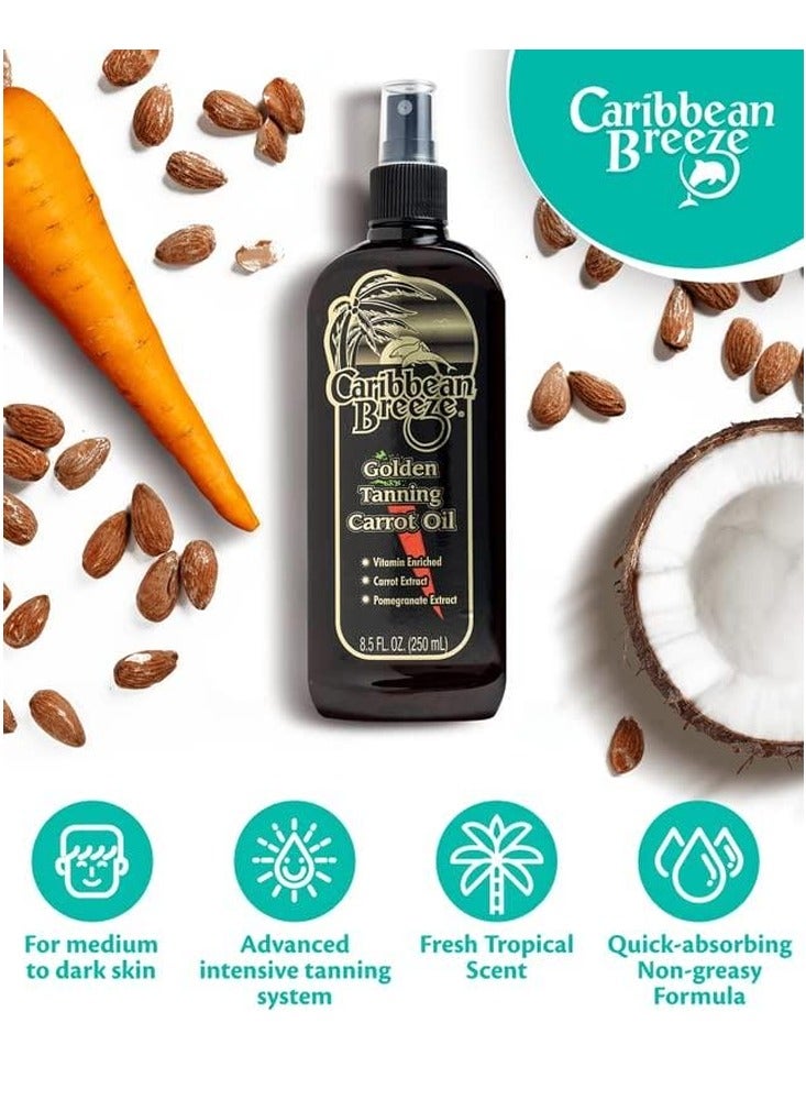 كاريبيان بريز زيت تسمير البشرة بالجزر 250 مل - Image 3