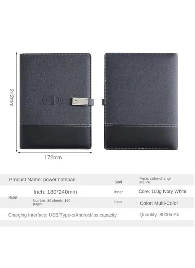 Generic - Smart business notebook with 8000mAh battery, 16G memory and 4-in-1 wireless charger - Image 1