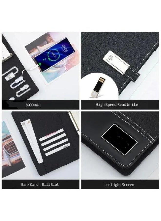 Generic - Smart business notebook with 8000mAh battery, 16G memory and 4-in-1 wireless charger - Image 1