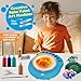 TingingYuli Spin Art Machine for Kids Paint Spinner Art Craft Kit with 36 Artboards 7 Colors Arts and Crafts Painting Set for Boys Girls Ages 412 Birthday Easter Gifts for 6 7 8 9 10 Year OldBlue - Image 4