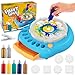 TingingYuli Spin Art Machine for Kids Paint Spinner Art Craft Kit with 36 Artboards 7 Colors Arts and Crafts Painting Set for Boys Girls Ages 412 Birthday Easter Gifts for 6 7 8 9 10 Year OldBlue - Image 3