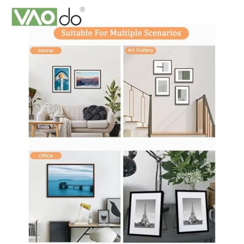 4PCS Picture Frame Set, for Wall or Tabletop with Gasket Display Wall Photo Frame, Desktop Photo Frame, 30 40cm - Image 4
