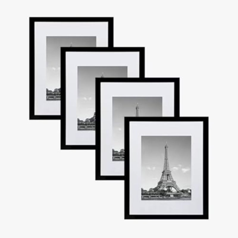 4PCS Picture Frame Set, for Wall or Tabletop with Gasket Display Wall Photo Frame, Desktop Photo Frame, 30 40cm - Image 1
