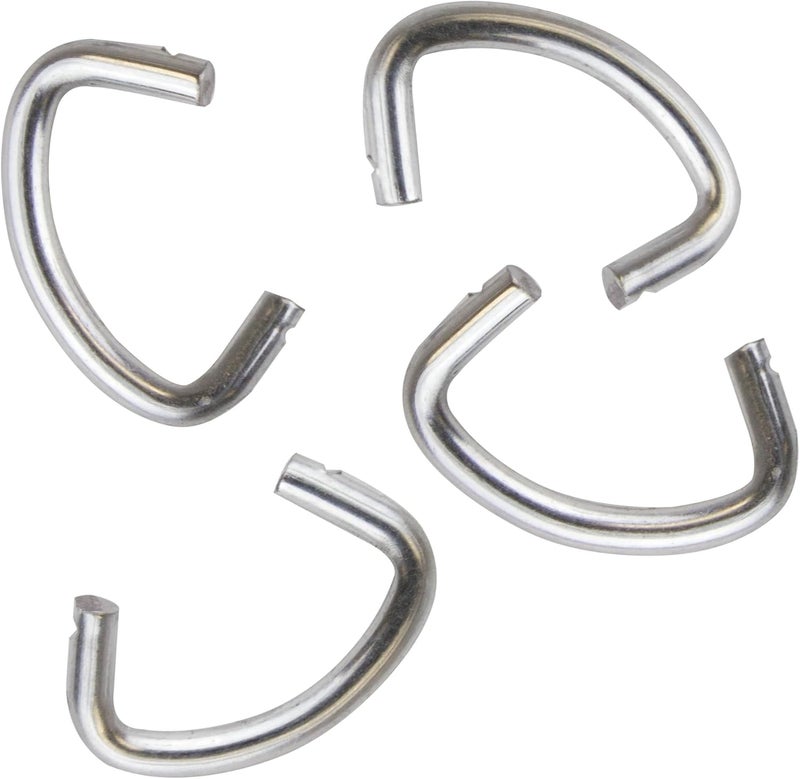 LEM Products 025A 1/2-Inch Hog Rings - 100 Count Galvanized Steel Fasteners - Image 1