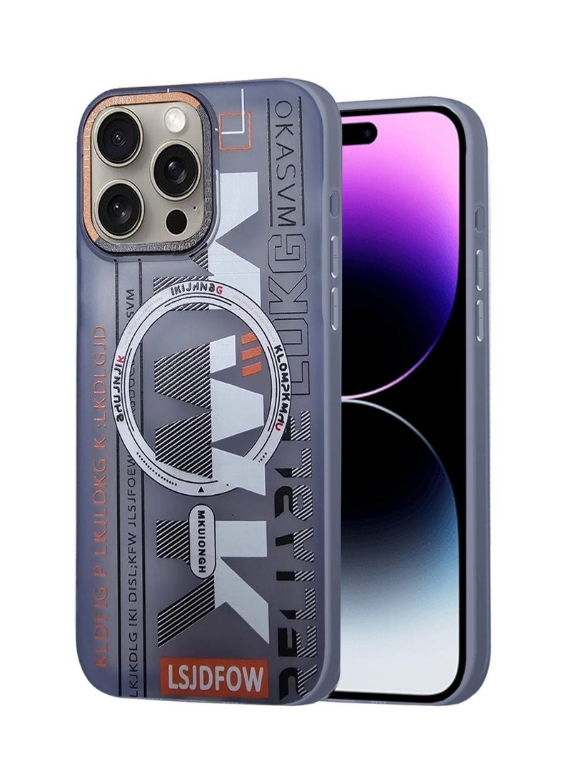 Techie حافظة TPU MWK مغناطيسية شفافة جمالية مع واقي عدسة كاميرا مرتفع لجهاز آبل آيفون 14 برو ماكس - بنفسجي فاتح - Image 1