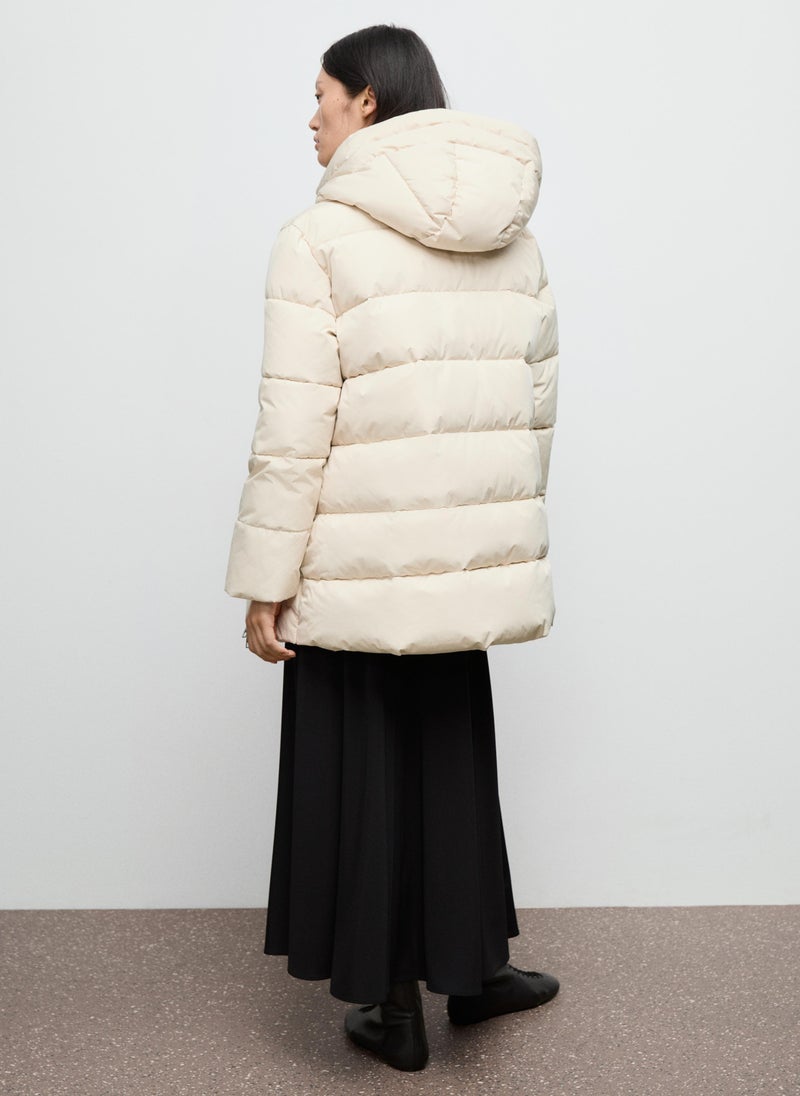 MANGO Hood puffer coat - Image 2