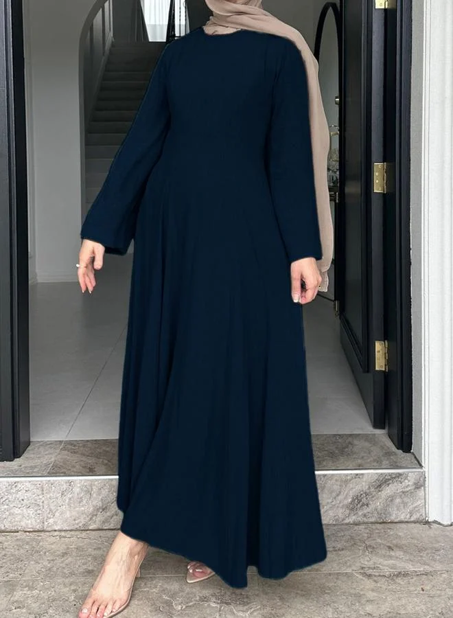 تايك تو فستان طويل بحافة واسعة وأكمام طويلة