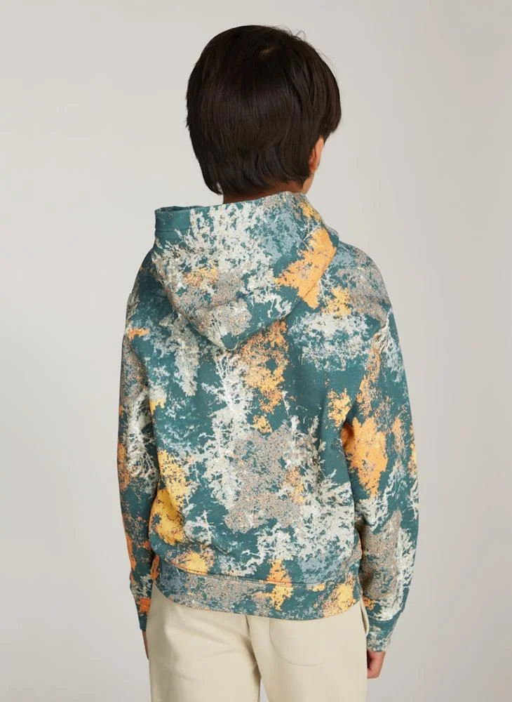 Calvin Klein Jeans Youth All Over Printed Hoodie