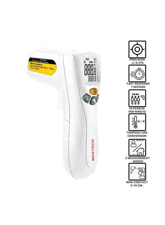 MASTECH Digital Infrared Thermometer, Non-Contact Temperature Measurement for Adults Kids and Surface Temperature Measurement, No-Touch Thermometer - Image 2