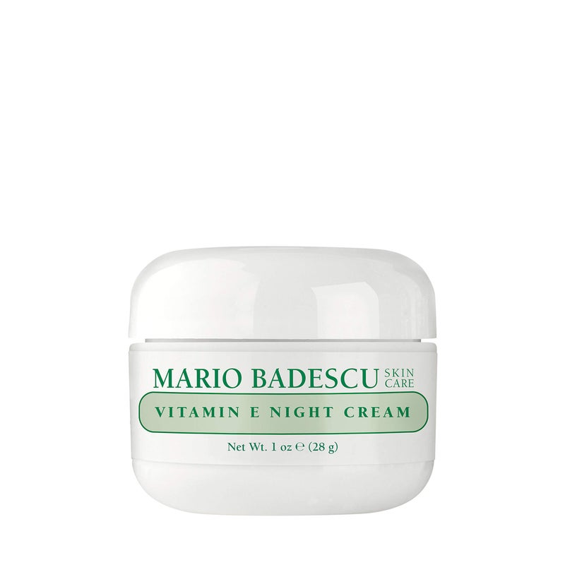 Mario Badescu Vitamin E Night Cream, Anti Wrinkle Face Cream for Dry or Sensitive Skin, Facial Skin Care Infused with Ultra-Rich Skin-Softening Oils, 1 Oz - Image 1