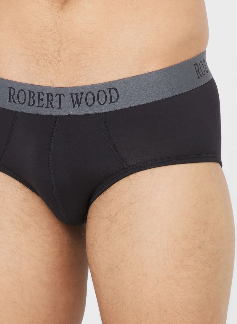 Robert Wood Pack Of 2 Luxury Modal Briefs With Antibacterial Finish