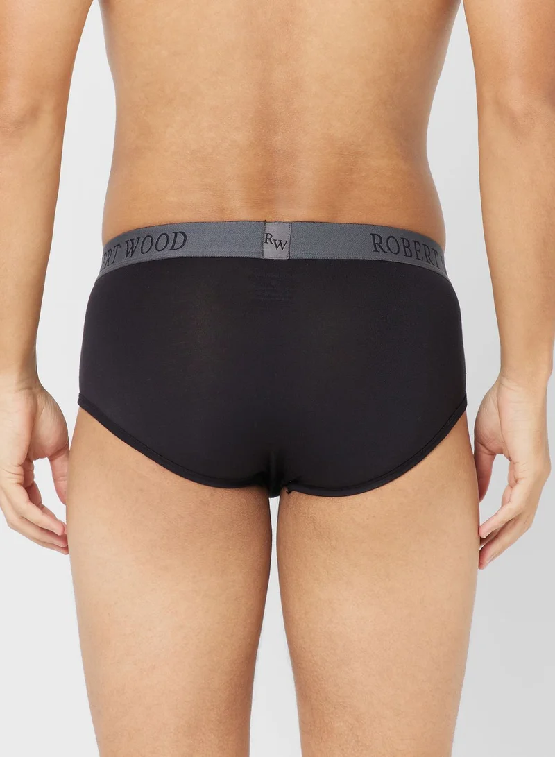 Robert Wood Pack Of 2 Luxury Modal Briefs With Antibacterial Finish