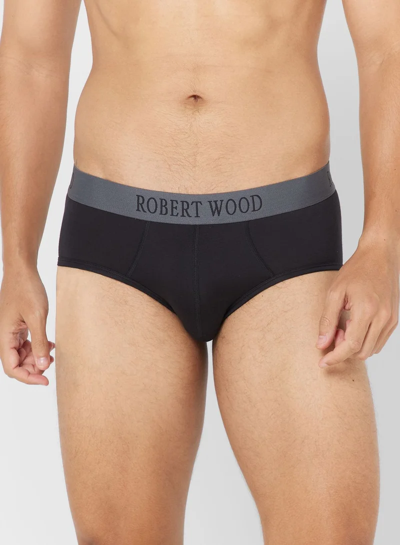 Robert Wood Pack Of 2 Luxury Modal Briefs With Antibacterial Finish