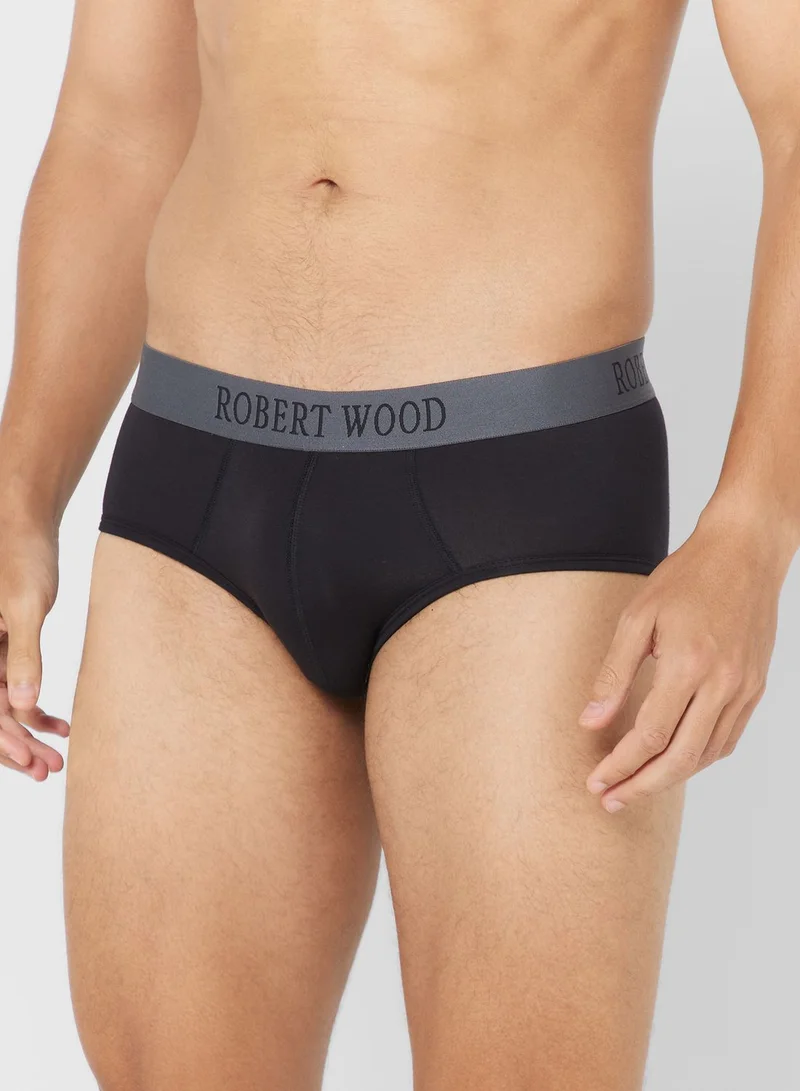 Robert Wood Pack Of 2 Luxury Modal Briefs With Antibacterial Finish
