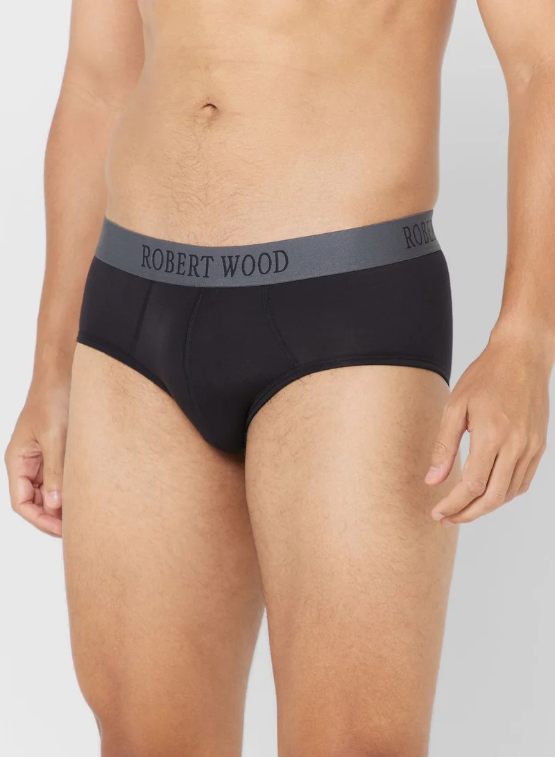 Robert Wood Pack Of 2 Luxury Modal Briefs With Antibacterial Finish