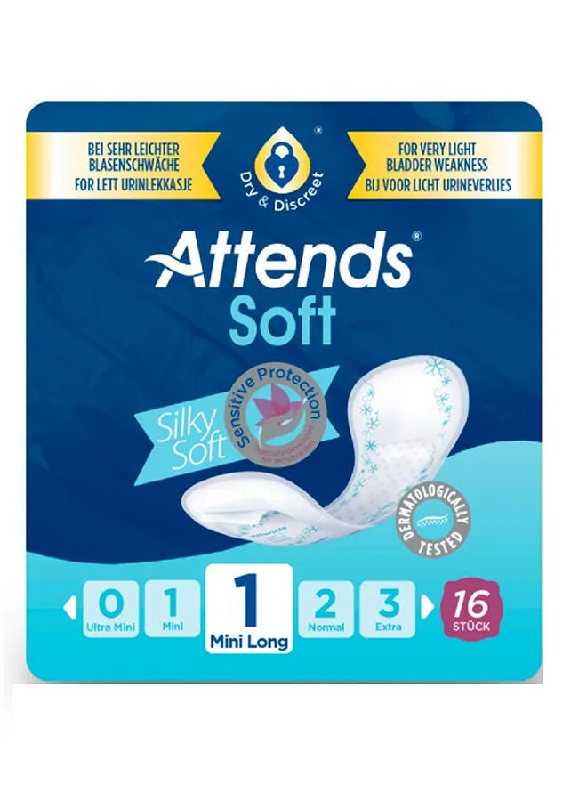 Attends Soft 1 Mini Long 16'S - 33837/34162 - Image 2