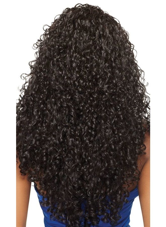 Outre Quick Weave Synthetic Half Wig - Penny 26" (1B Off black) - Image 2