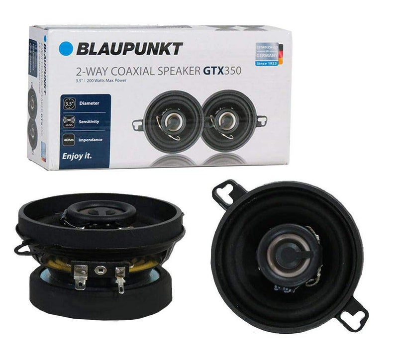 BLAUPUNKT GTX350 35Inch 200W 2Way Coaxial Car Audio Speaker Set of 2
