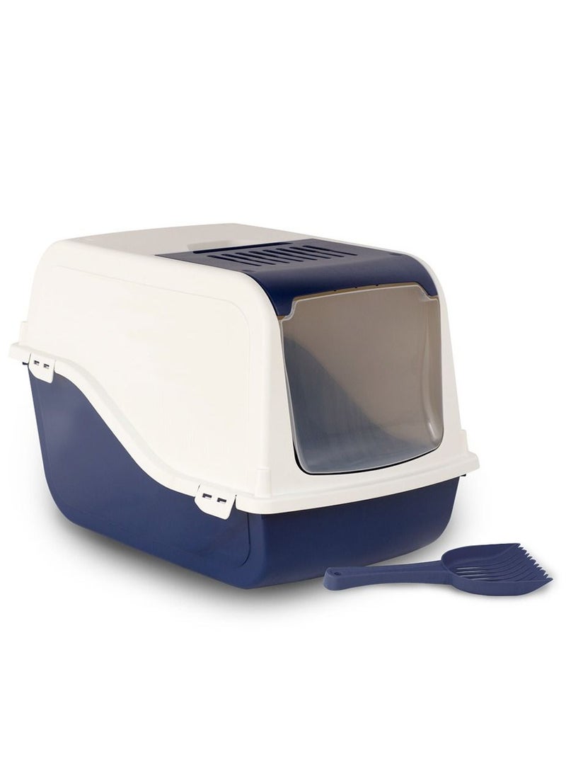 Ariel Top Free Cat Litter Box With Scoop Blue 57x39x38Cm - pzsku/Z3A7D4EC26AF011732DBEZ/45/_/1692172155/2299c6a8-6429-4593-b4d7-75233efd2c85