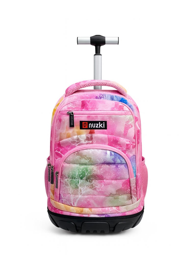 نوزكي حقيبة مدرسية ترولي نوزكي للطلاب - مقاس 16 بوصة - حقيبة متعددة الوظائف بعجلات - مناسبة للأولاد والبنات - Image 1