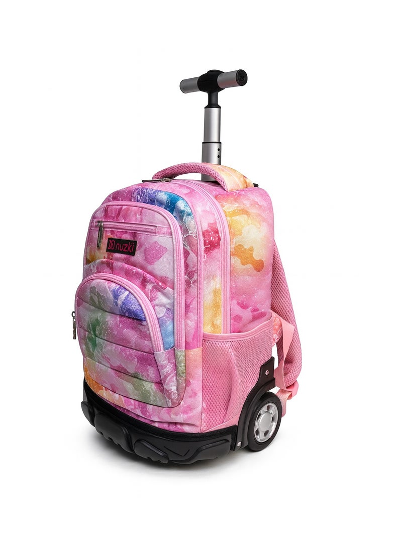 نوزكي حقيبة مدرسية ترولي نوزكي للطلاب - مقاس 16 بوصة - حقيبة متعددة الوظائف بعجلات - مناسبة للأولاد والبنات - Image 2
