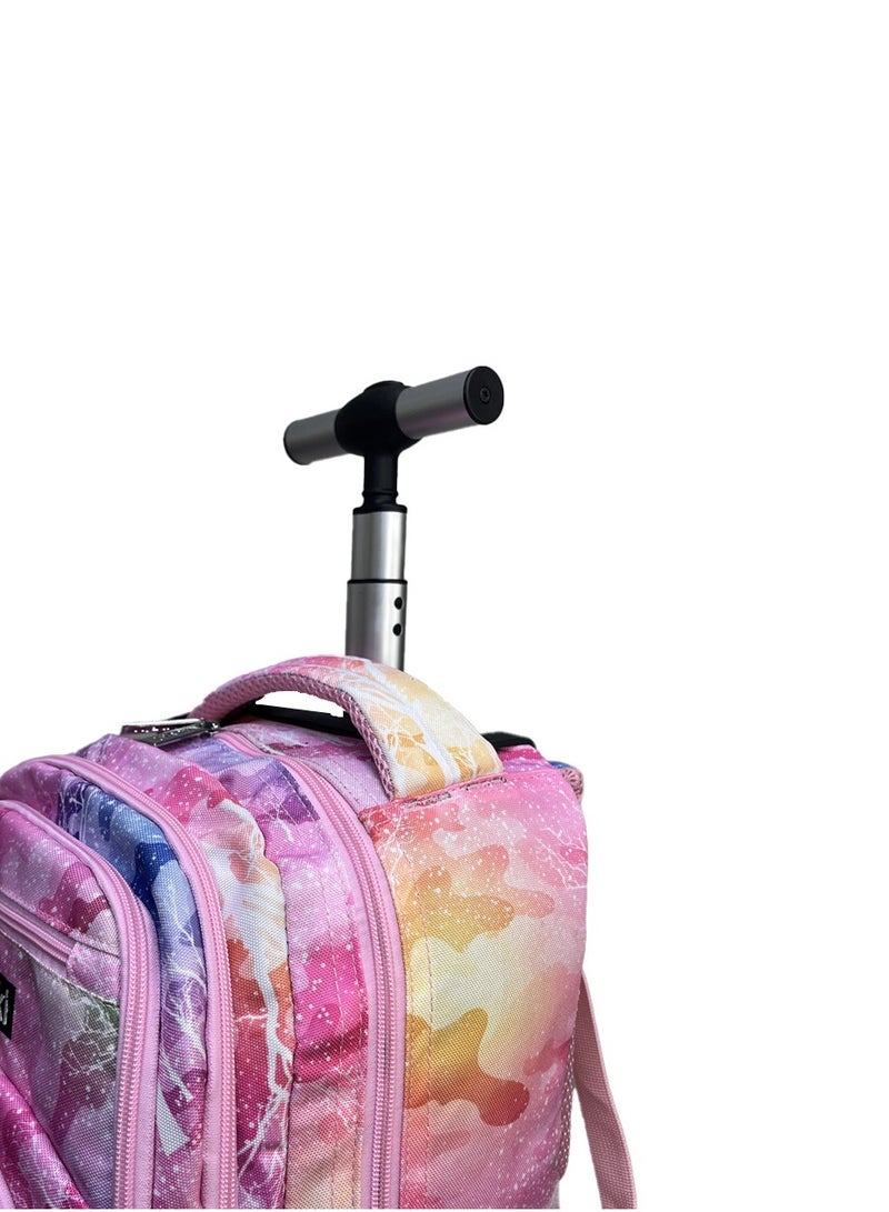 نوزكي حقيبة مدرسية ترولي نوزكي للطلاب - مقاس 16 بوصة - حقيبة متعددة الوظائف بعجلات - مناسبة للأولاد والبنات - Image 4