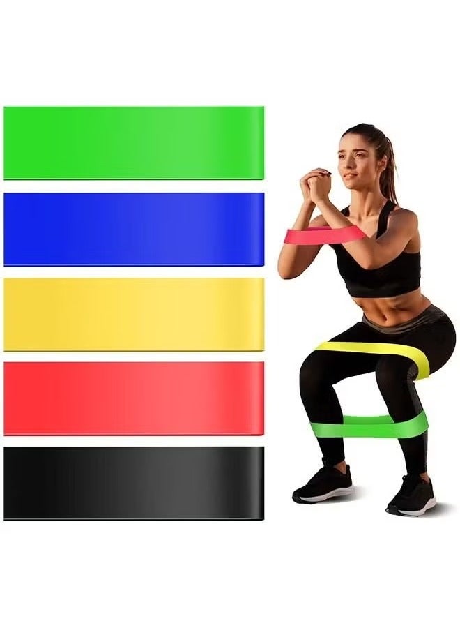 Generic 5-Piece Resistance Band fitness Strength Training Rubber Loops Bands, Yoga Exercise Pull Rope  - Image 1
