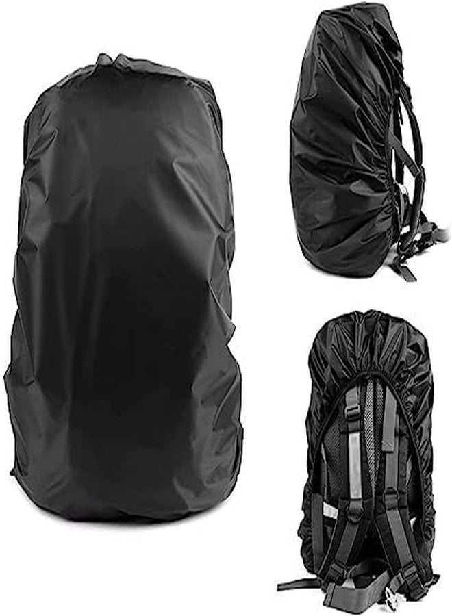 SNNP Waterproof Backpack Rain Cover Camping Hiking Rucksack Bag Rainproof Cover Foldable Dustproof Backpack Protector for Hiking Camping Cycling Black 35L to 60L Laptop School Multicolor - Image 1