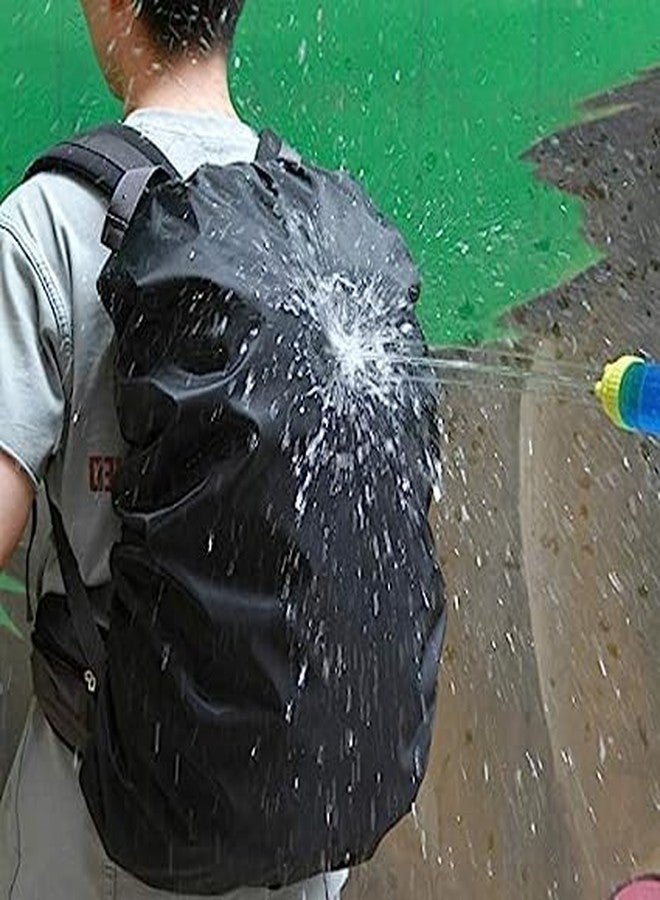 SNNP Waterproof Backpack Rain Cover Camping Hiking Rucksack Bag Rainproof Cover Foldable Dustproof Backpack Protector for Hiking Camping Cycling Black 35L to 60L Laptop School Multicolor - Image 5