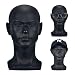 FanLin Male Mannequin Head Professional Manikin Head for Display Wigs Hats Headphone Mask Sunglasses Jewelry and Scravat Display Stand (Matte-Black) - Image 3