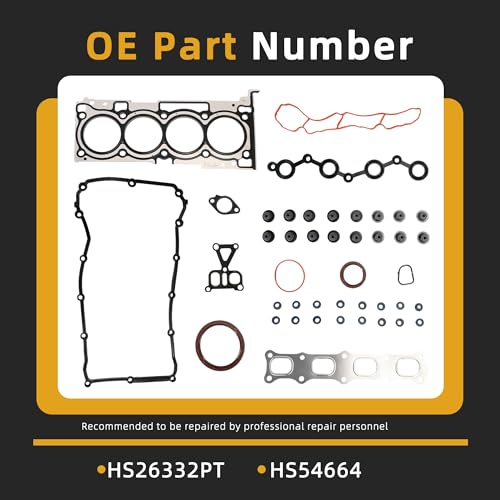 JAVOUKA Head Gasket Set, 2.4L, fit for Chrysler 200/Sebring,fit for Dodge/Avenger/Journey 2008-2014,fit for Jeep Compass/Patriot/Compass 2.4L 2007-2016 2.4L DOHC L4 16V HS26332PT HS54664(42pcs) - Image 3