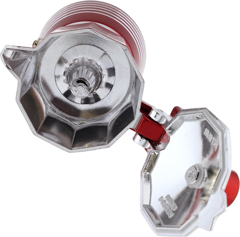 PEDRINI- Italy, Infinity Moka Pot 2 Cup Coffee Maker/Mocha Pot/Coffee Filter, Aluminium, Italian Made .(Passion Red, 2 Cup) - Image 2