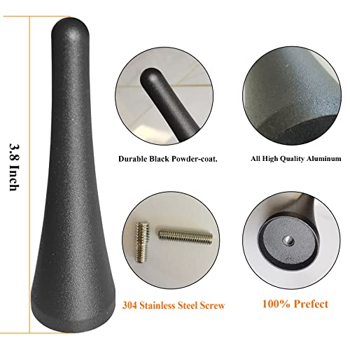 RooFox 3.8 Inch Aluminium Antenna for Ford Mustang (2010-2014), Ford Mustang Antenna Replacement Mast - Image 3
